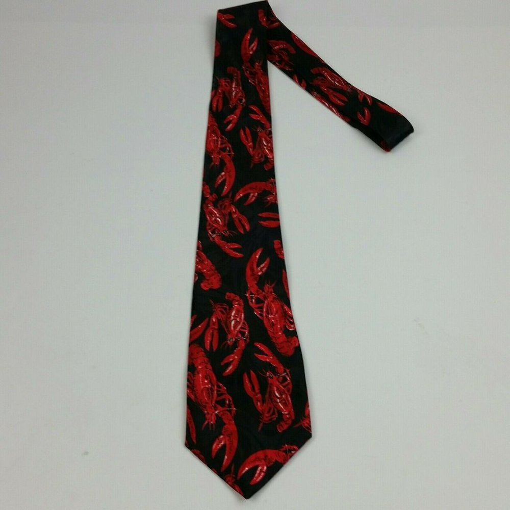 FRATELLO Ocean Lobster Designer Suit Necktie Black
